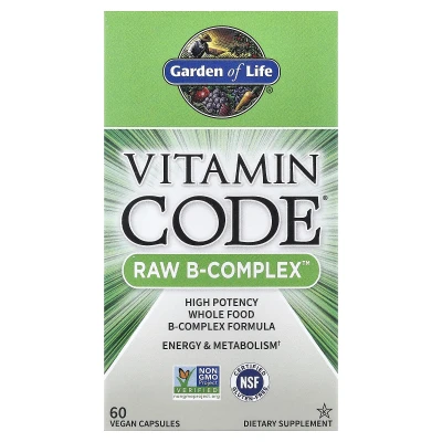 Garden of Life - Vitamin Code® | RAW B-Complex™ | 60 Vegan Capsules