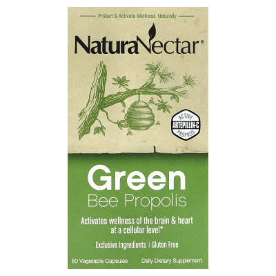 NaturaNectar - Green Bee Propolis | 60 Vegetable Capsules