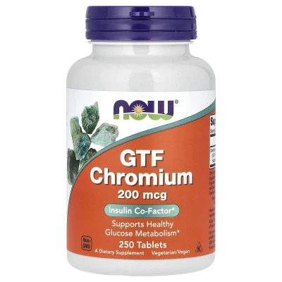 NOW Foods - GTF Chromium | 200 mcg | 250 Tablets