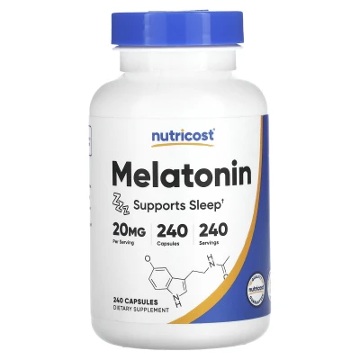 Nutricost - Melatonin | 20 mg | 240 Capsules
