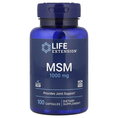 Life Extension - MSM | 100 Capsules (1000 mg per Capsule)