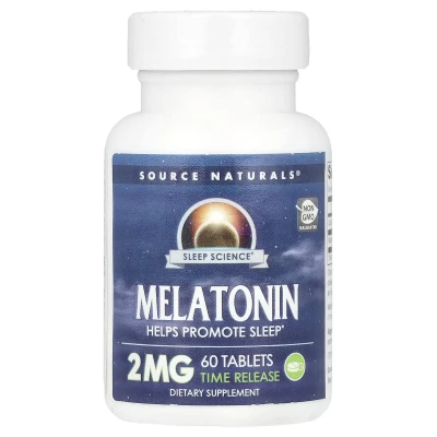 Source Naturals - Sleep Science® | Melatonin | Time Release | 2 mg | 60 Tablets