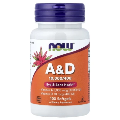 NOW Foods - Vitamin A&D | 100 Capsules