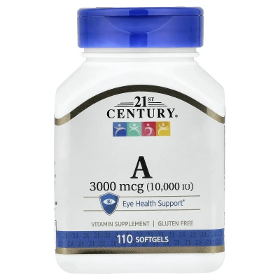 21st Century - Vitamin A | 3000 mcg (10000 IU) | 110 Softgels