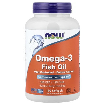 NOW Foods - Omega-3 Fish Oil | 180 Softgels