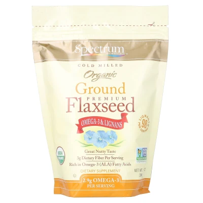 Spectrum Essentials - Organic Ground Premium Flaxseed | 14 oz (396 g)