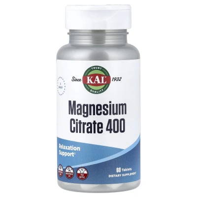 KAL - Magnesium Citrate 400 | 60 tablets (200 mg per tablet)
