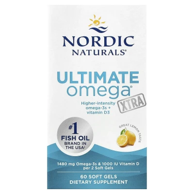 Nordic Naturals - Ultimate Omega® Xtra | Lemon | 60 Soft Gels