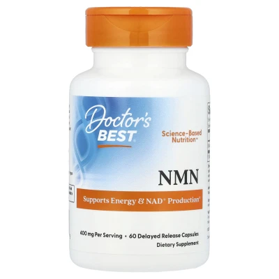 Doctor's Best - NMN | 60 Delayed Release Capsules (200 mg per Capsule)