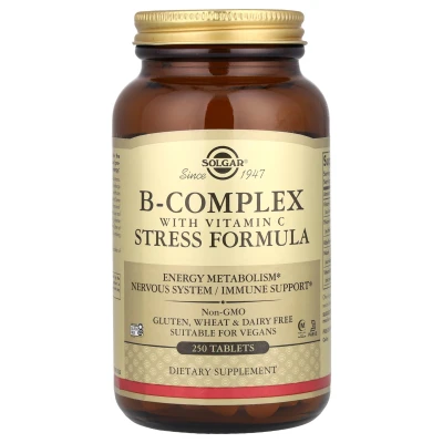 Solgar - B-Complex with Vitamin C Stress Formula | 250 Tablets