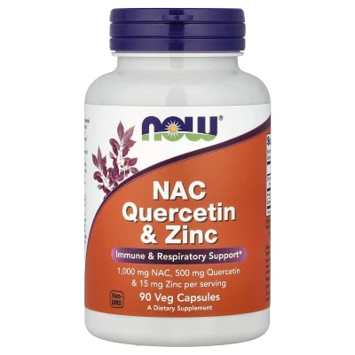 NOW Foods - NAC Quercetin & Zinc | 90 Veg Capsules