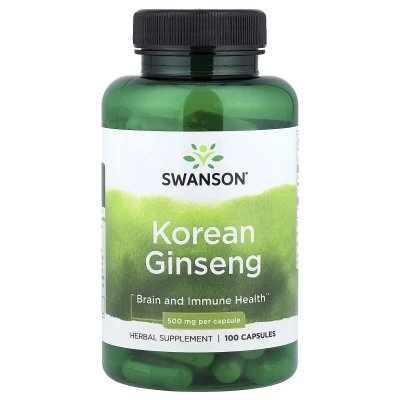 Swanson - Korean Ginseng | 500 mg | 100 Capsules