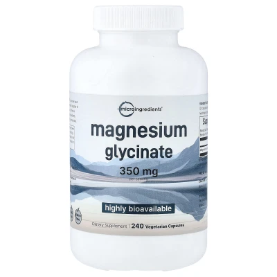 Micro Ingredients - Magnesium Glycinate | 240 Vegetarian Capsules (175 mg per Capsule)