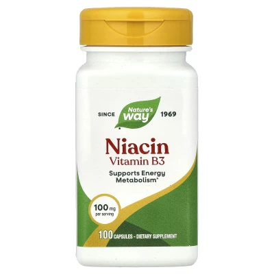 Nature's Way - Niacin | Vitamin B3 | 100 mg | 100 Capsules