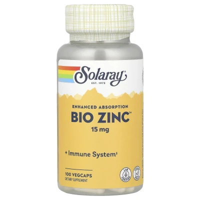 Solaray - Bio Zinc™ | 15 mg | 100 VegCaps
