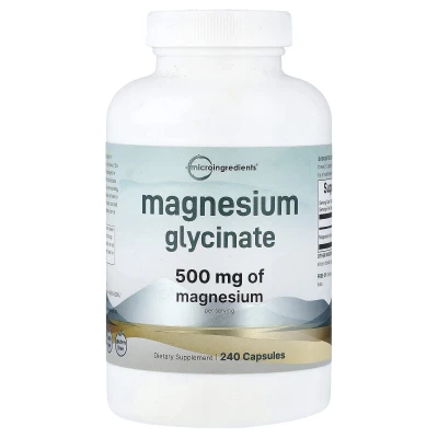 Micro Ingredients - Magnesium Glycinate | 240 Capsules (166 mg per Capsule)