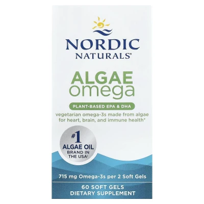 Nordic Naturals - Algae Omega | 60 Soft Gels (357.5 mg per Soft Gel)