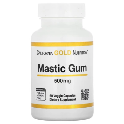 California Gold Nutrition - Mastic Gum | 500 mg | 60 Veg Capsules