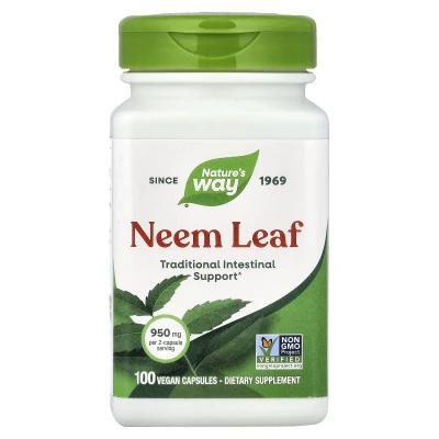 Nature's Way - Neem Leaf | 100 Vegan Capsules (475 mg per Capsule)