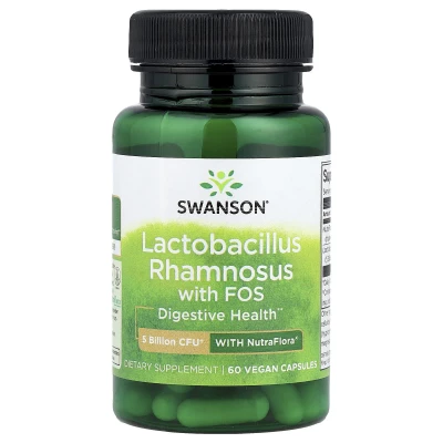 Swanson - Lactobacillus Rhamnosus With FOS | 60 Vegan Capsules