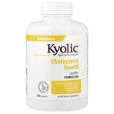 Kyolic - Aged Garlic Extract™ | Cholesterol Health | Formula 104 | 300 Capsules