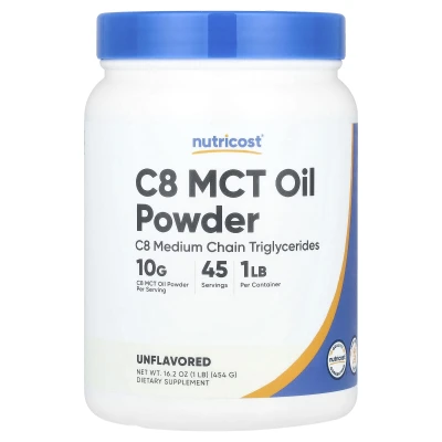 Nutricost - C8 MCT Oil Powder | Unflavoured | 1 lb (454 g)