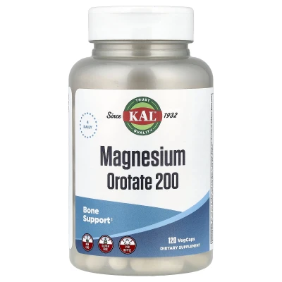 KAL - Magnesium Orotate 200 | 120 veg caps (50 mg per Capsule)