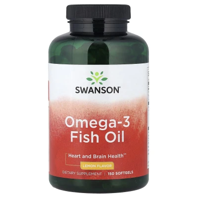 Swanson - Omega-3 Fish Oil | Lemon | 150 Softgels