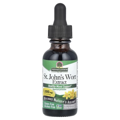 Nature's Answer - St John's Wort Extract | Alcohol-Free | 1000 mg | 1 fl oz (30 ml)