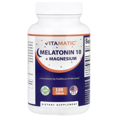 Vitamatic - Melatonin 10 + Magnesium | 120 Tablets