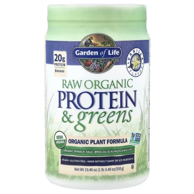 Garden of Life - Raw Organic Protein & Greens | Vanilla | 1 lb 3.4 oz (550 g)