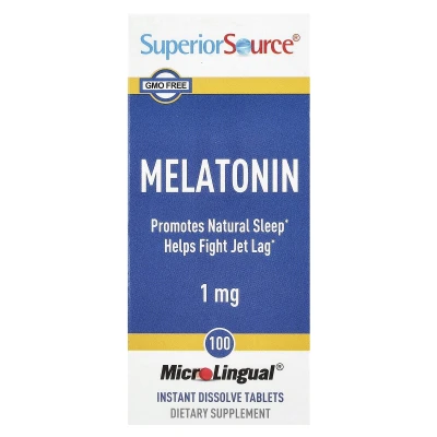 Superior Source - Melatonin | 1 mg | 100 MicroLingual® Instant Dissolve Tablets