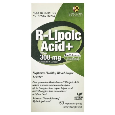 Genceutic Naturals - R-Lipoic Acid+ | 60 Vegetarian Capsules