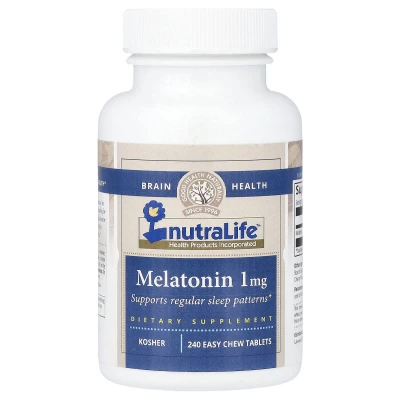 NutraLife - Melatonin | 1 mg | 240 Easy Chew Tablets