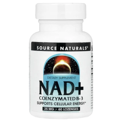 Source Naturals - NAD+ | Coenzymated B-3 | 60 Lozenges