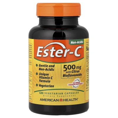 American Health - Ester-C® with Citrus Bioflavonoids | 500 mg | 120 Vegetarian Capsules