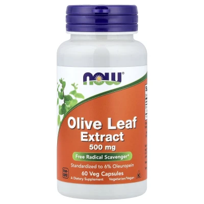 NOW Foods - Olive Leaf Extract | 500 mg | 60 Veg Capsules
