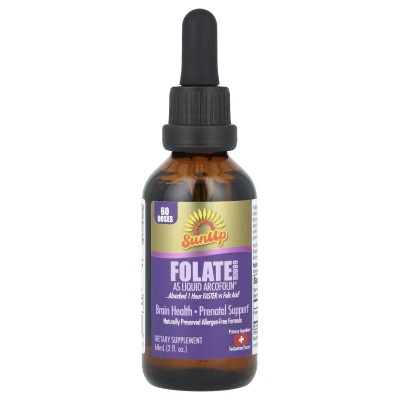 SunUp - Folate as Liquid Arcofolin | 680 mcg DFE | 2 fl oz (60 ml)