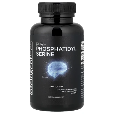 Intelligent Labs - Pure Phosphatidyl Serine | 90 Vegetarian Capsules (100 mg per Capsule)