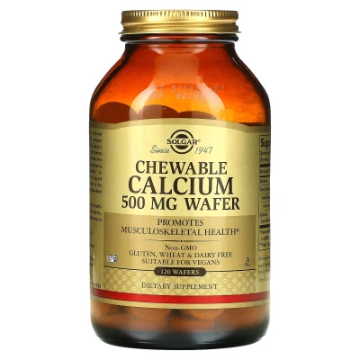 Solgar - Chewable Calcium | 500 mg | 120 Wafers