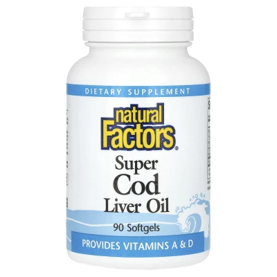 Natural Factors - Super Cod Liver Oil | 90 Softgels