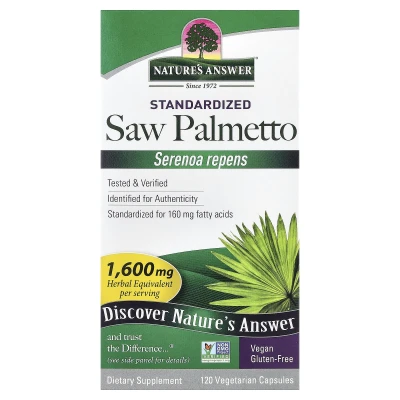 Nature's Answer - Saw Palmetto | Standardised | 120 Vegetarian Capsules
