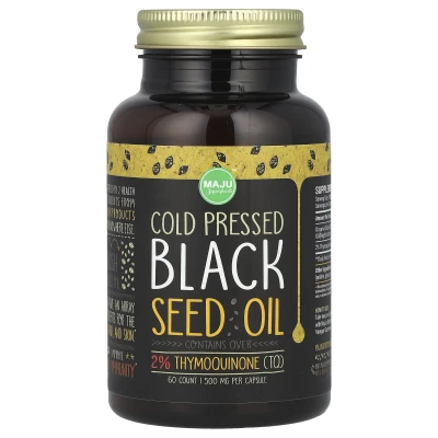 Maju Superfoods - Cold-Pressed Black Seed Oil | 500 mg | 60 Capsules