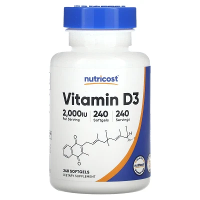 Nutricost - Vitamin D3 | 2000 IU | 240 Softgels