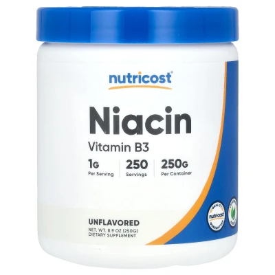 Nutricost - Niacin | Unflavoured | 8.9 oz (250 g)