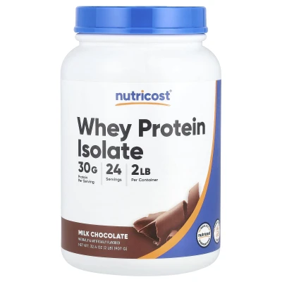 Nutricost - Whey Protein Isolate | Milk Chocolate | 2 lb (907 g)
