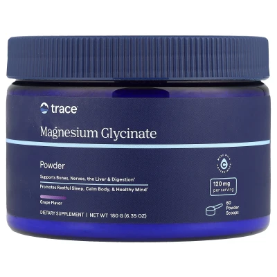 Trace - Magnesium Glycinate Powder | Grape | 6.35 oz (180 g)