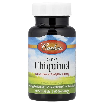 Carlson - Co-QH2 Ubiquinol | 100 mg | 60 Soft Gels