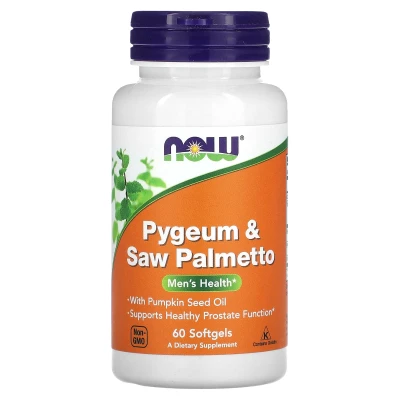 NOW Foods - Pygeum & Saw Palmetto | 60 Softgels