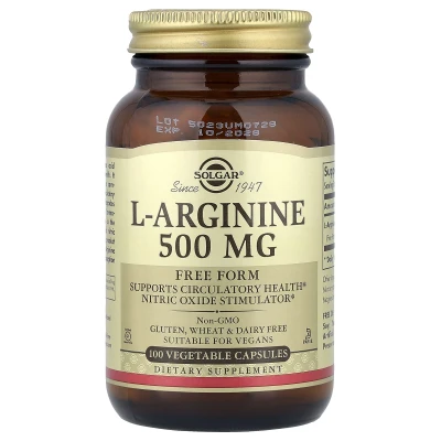Solgar - L-Arginine | 500 mg | 100 Vegetable Capsules